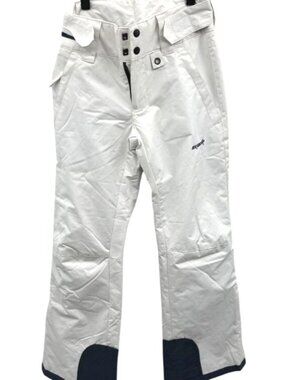 SkiGear Women's White Insulated Snow Pants XS Waterproof Winter Outdoor Wear